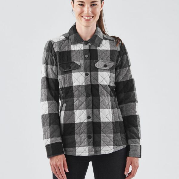 WOMEN'S QUILTED PLAID SHACKET Thumbnail